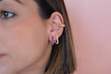 Pendientes anne violeta