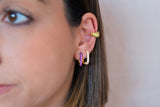 Pendientes anne violeta