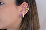 Pendientes anne violeta