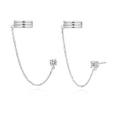 Pendientes Ear cuff Vega Silver